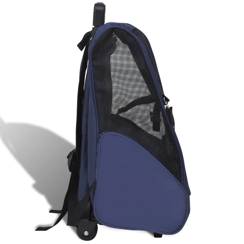 NNEVL Blue Foldable Multipurpose Pet Trolley
