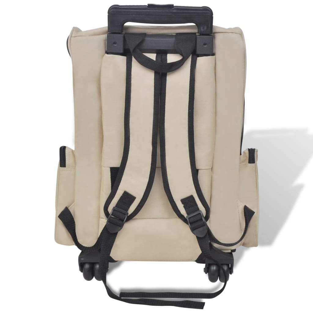 NNEVL Multipurpose Pet Trolley Beige Foldable