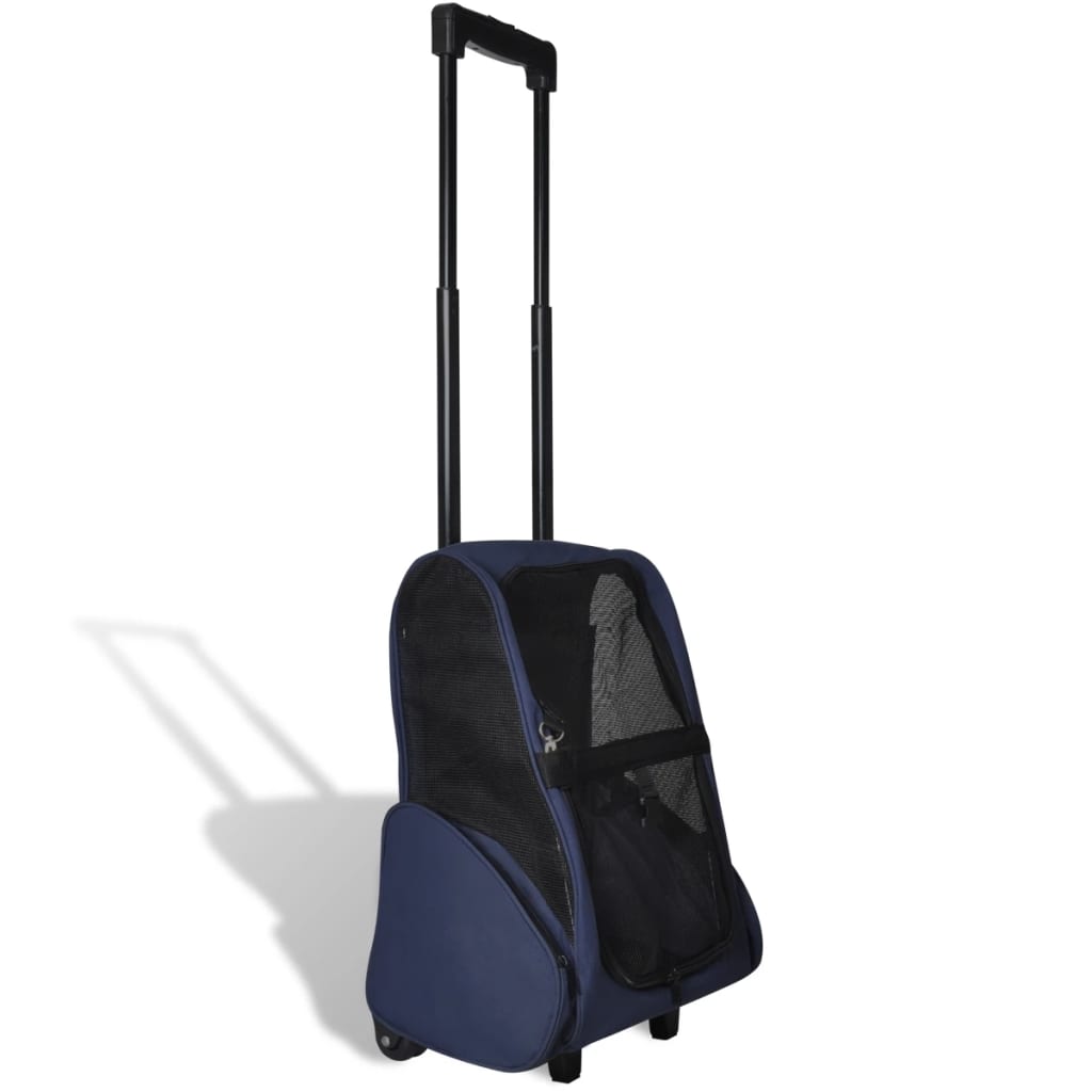 NNEVL Blue Foldable Multipurpose Pet Trolley