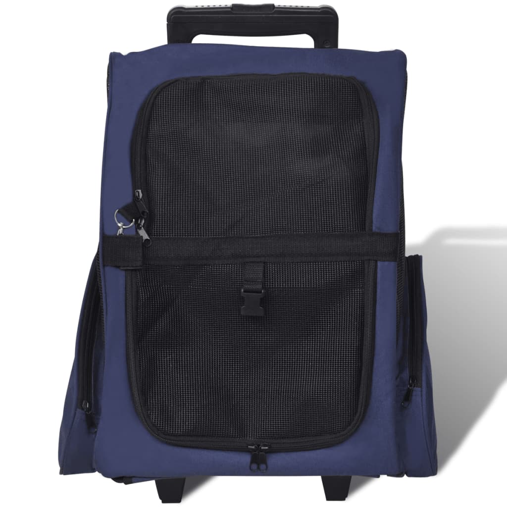 NNEVL Blue Foldable Multipurpose Pet Trolley