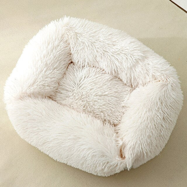 Dog Bed Sofa Long Plush Square Kennel Winter Warm Puppy Mat Cat Nest Soft House Non-slip Basket Cushion for Dogs Pet Supplies