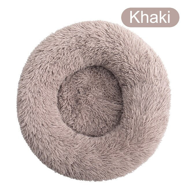 Soft Pet Dog Bed Round Winter warm Long Plush Dog House Cushion Cat Beds Mats Sofa for Samll large Dogs kennel Pet supplies